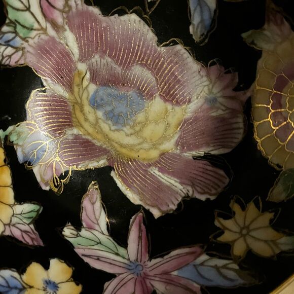 Vintage Da Qing Qianlong Nhi Chinese Polychrome Fruit bowl Hand painted - Picture 3 of 16